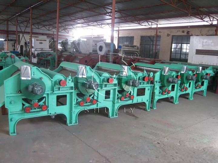 6 rollers fiber opening machine