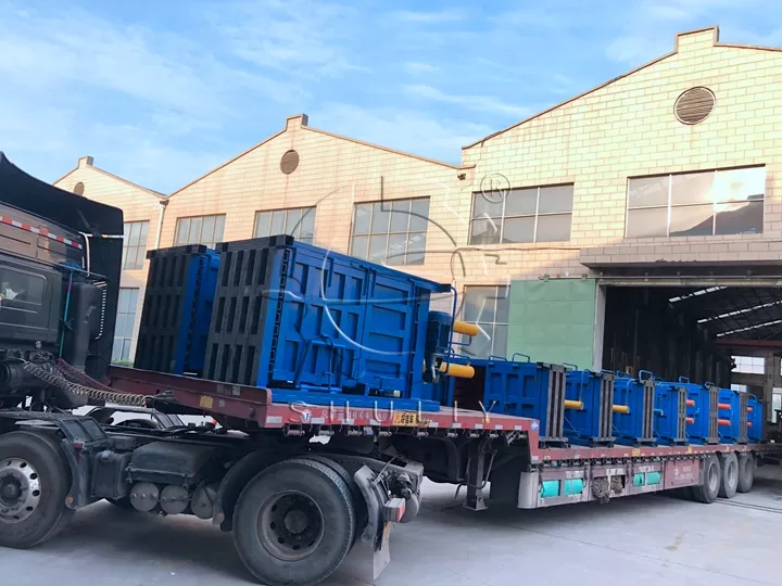 cardboard baling machine shippment