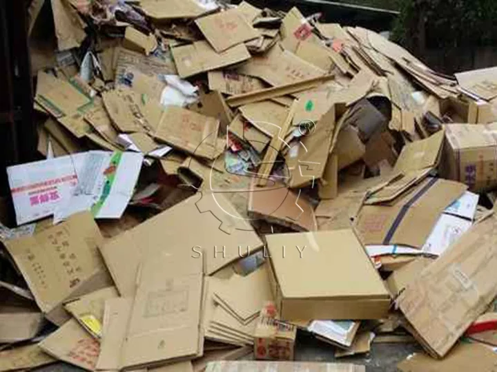 waste cardboard boxes