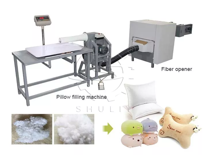 pillow filling production line machines