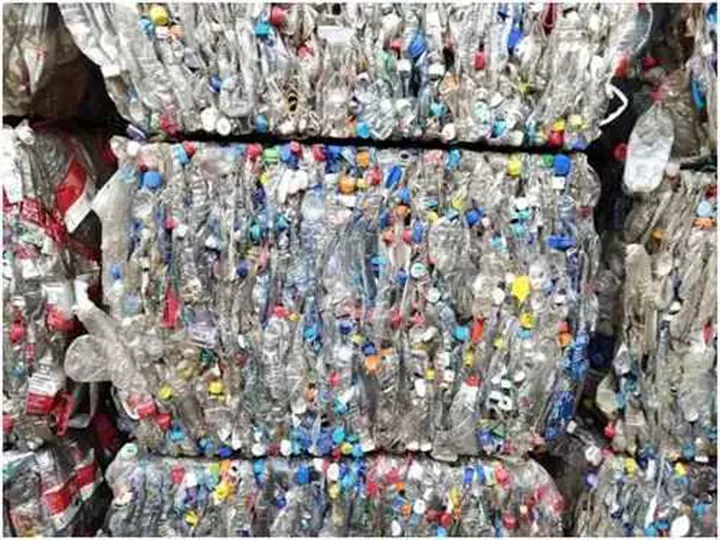 plastic bottles bale