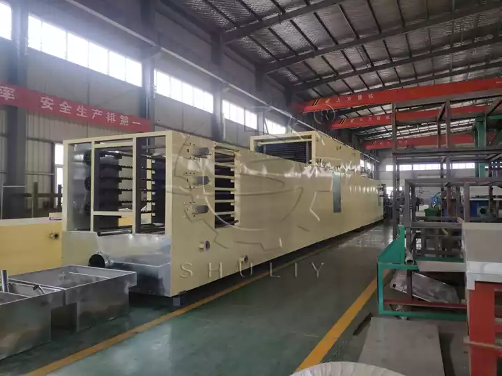 continuous egg tray drying machine