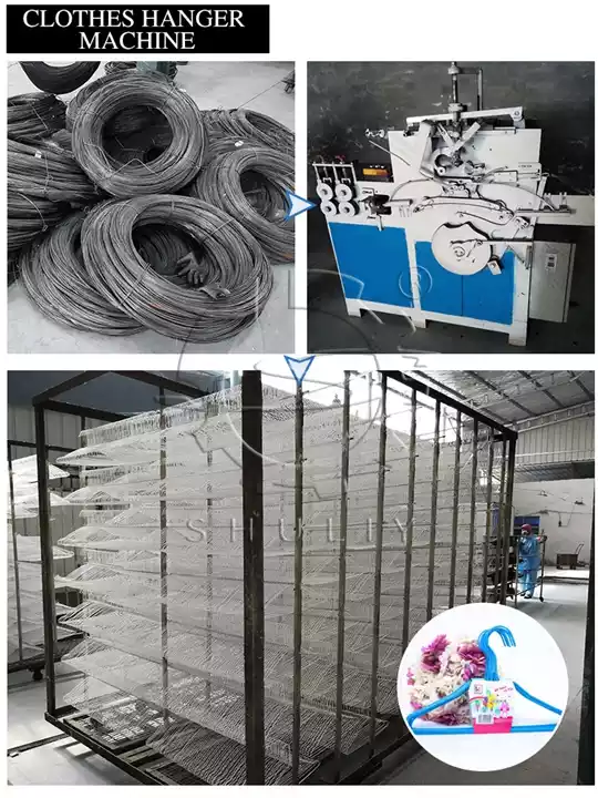 coat hanger making machine raw material and production