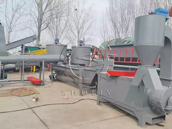 waste plastic recycling line