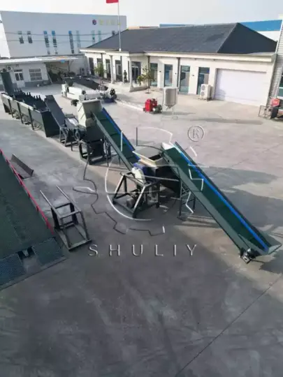 plastic granulator recycling line