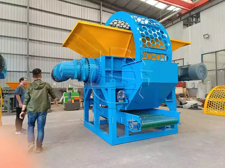 tire shredder rubber recycling machine