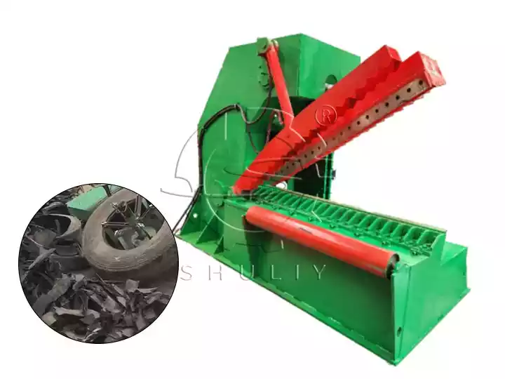 OTR rubber tire cutter