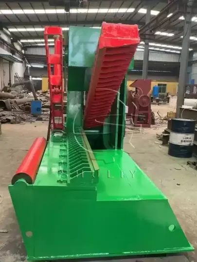 scrap tire cutting equipment