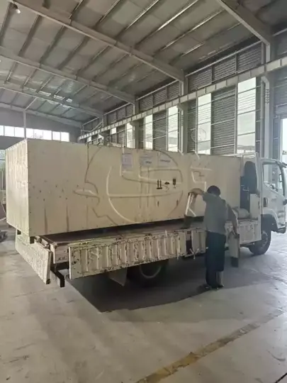 Место упаковки машины для гранулирования пластика