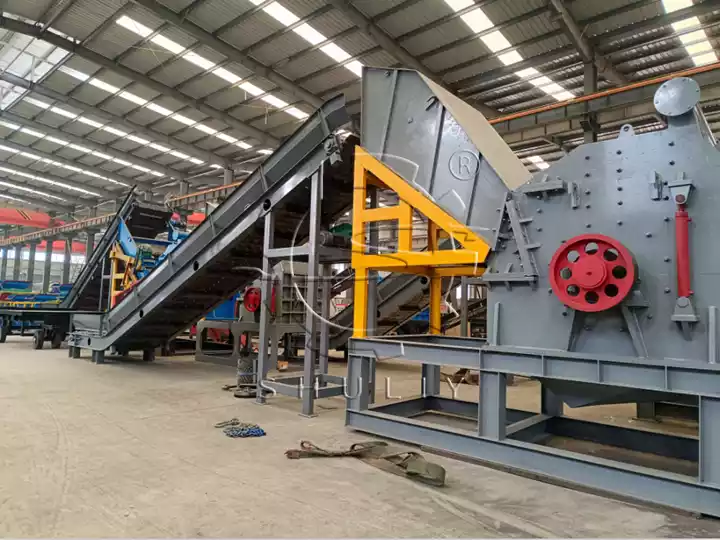 automatic metal crushing and sorting line