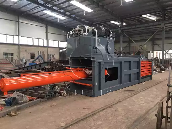 horizontal waste tyre baling machine
