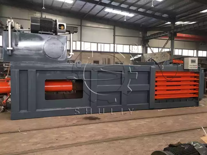 hydraulic tire baling machine