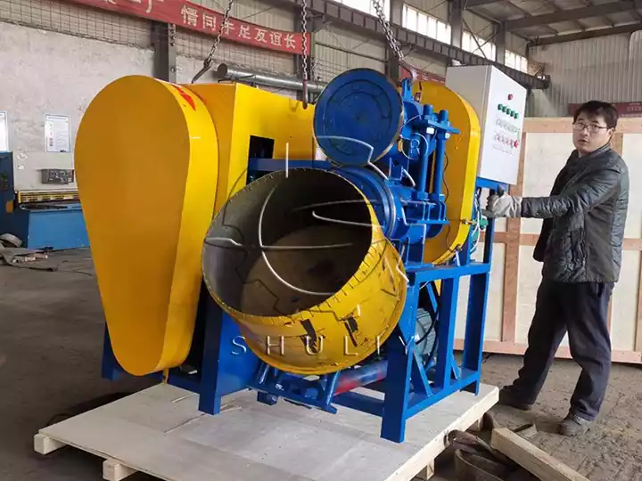 hydraulic tire cutting machine