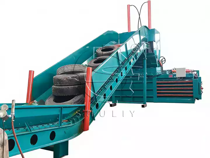 industrial tire baler press