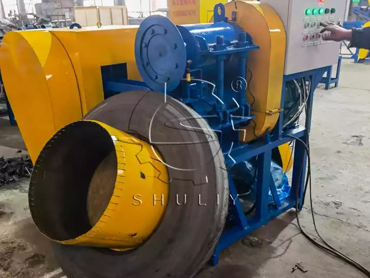 rubber tire cutting machine