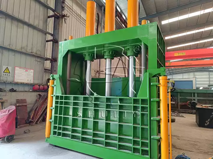 vertical tire baler machine