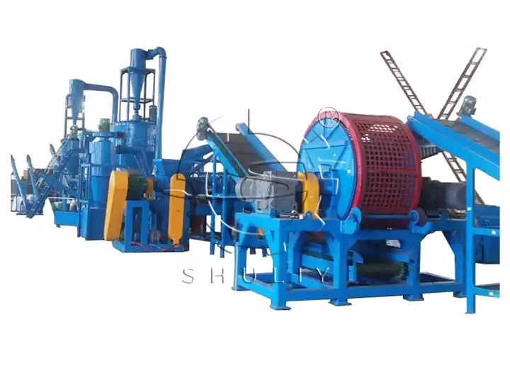 waste tire recycling line
