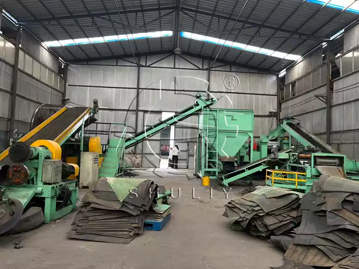 waste tire recycling plant