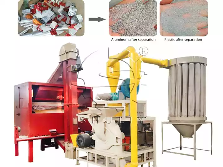 aluminum plastic waste recycling line