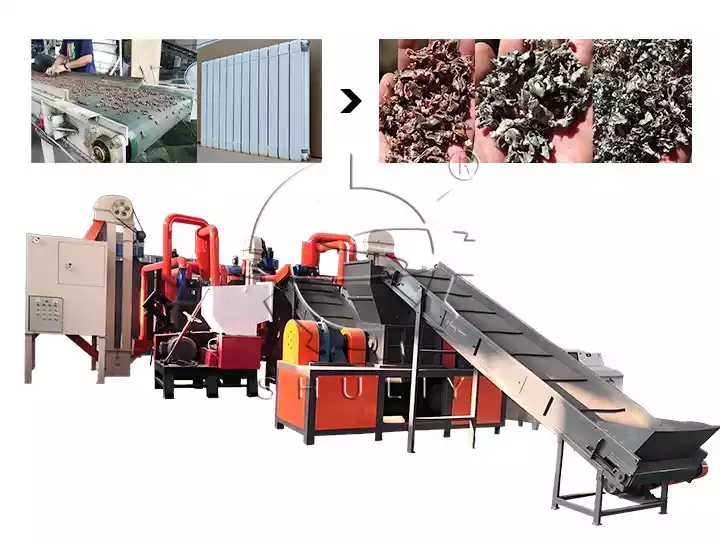 copper and aluminum water tank heat exchangers recycling line