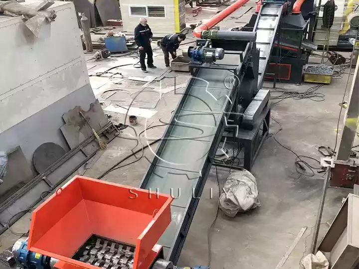 copper and aluminum water tank radiator recycling line