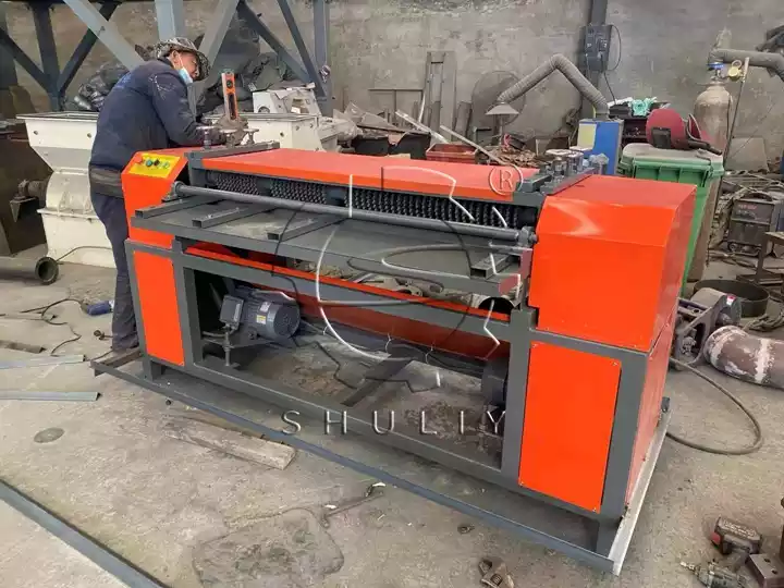 waste radiator stripping machine