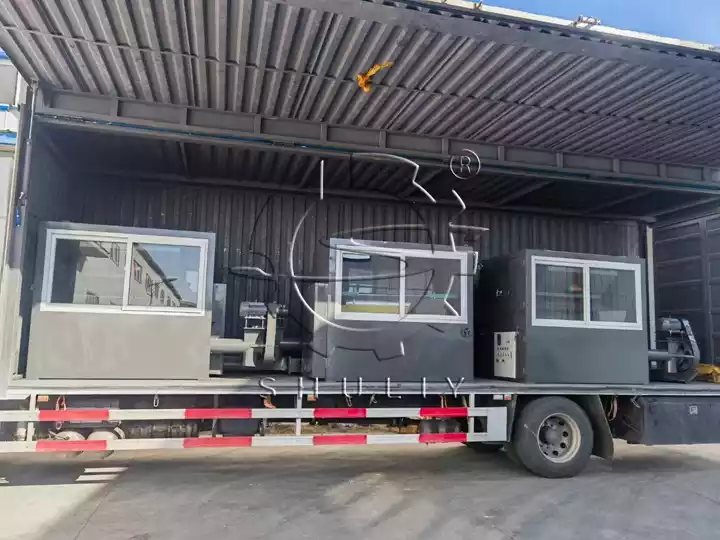 aluminum plastic separation machines loading site