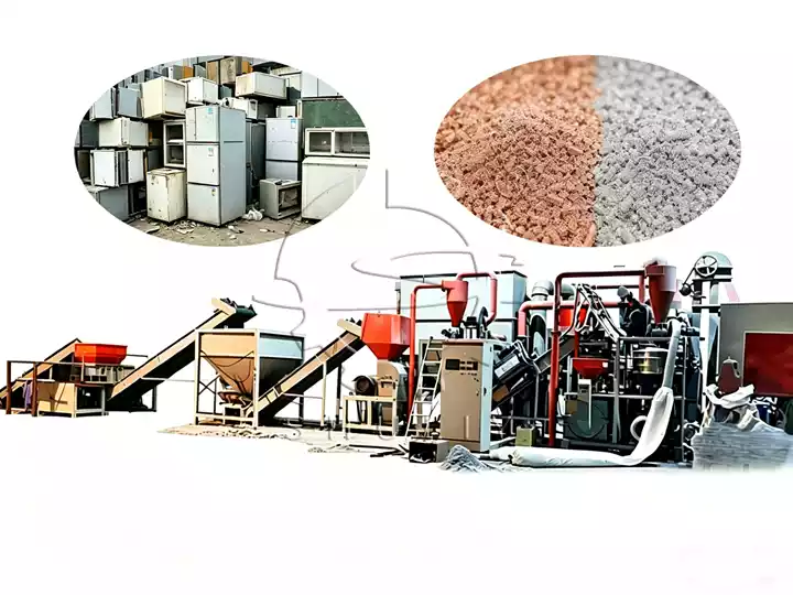 e-waste refrigerator recycling plant