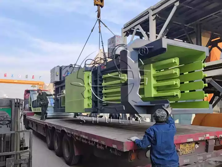 hydraulic press baler for waste