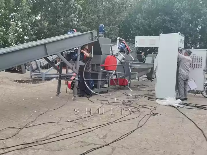 PET bottle cleaing recycling line