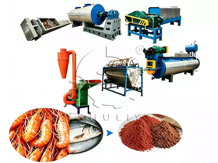 commercial fish meal processing plant