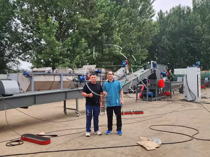 successful case of PET hot washing line