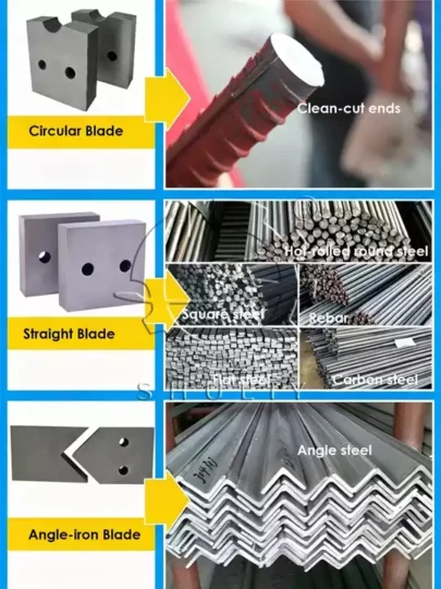 demonstration of the rebar cutting machine performance