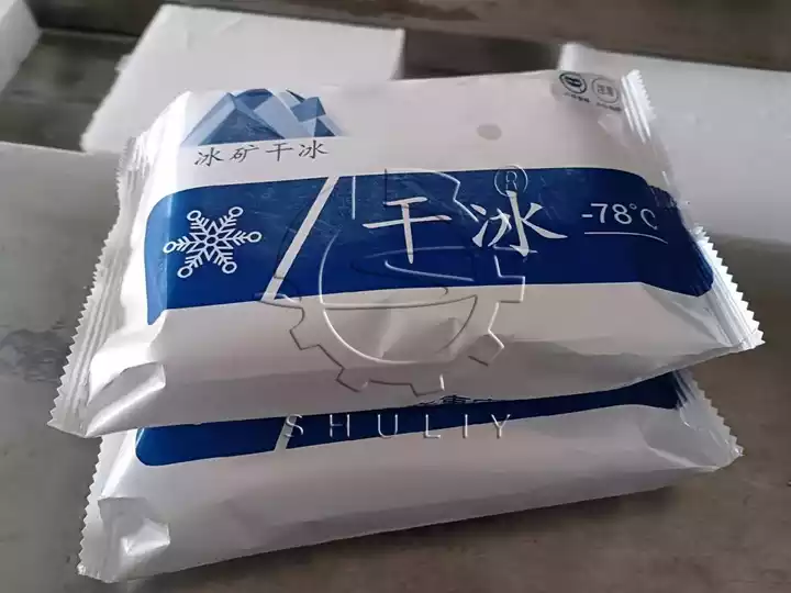 dry ice block packing production