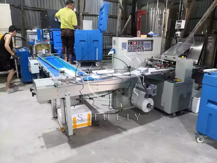 dry ice briquette production packaging line