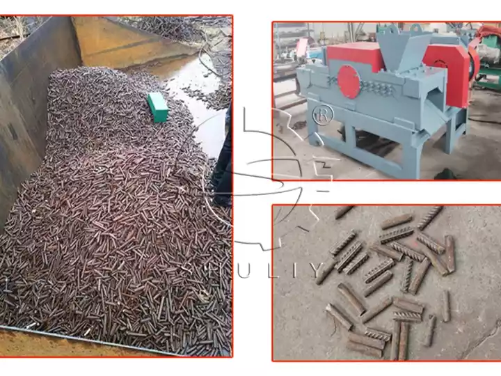 scrap rebar granulator machine's performance