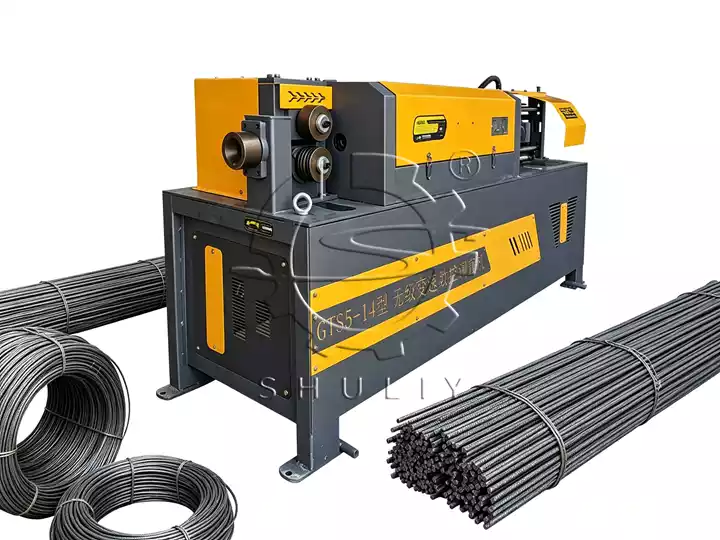 CNC rebar straightener and cutter
