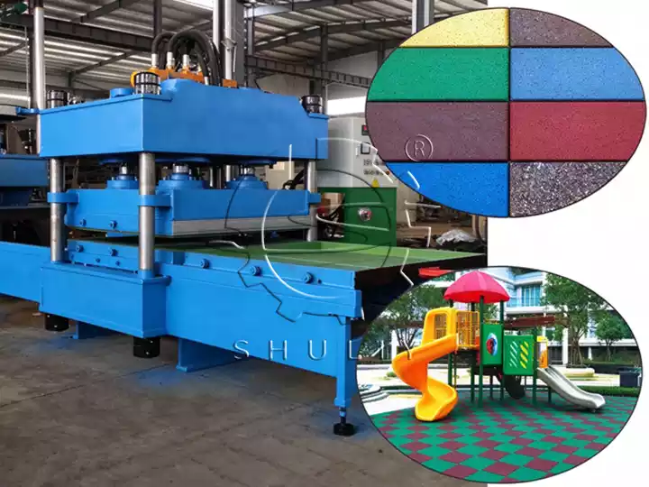 rubber bricks forming machine