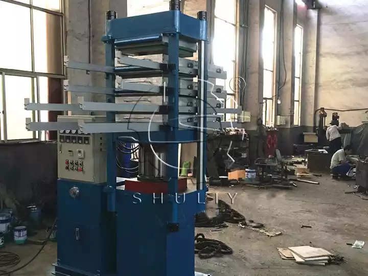 rubber tile vulcanizing press