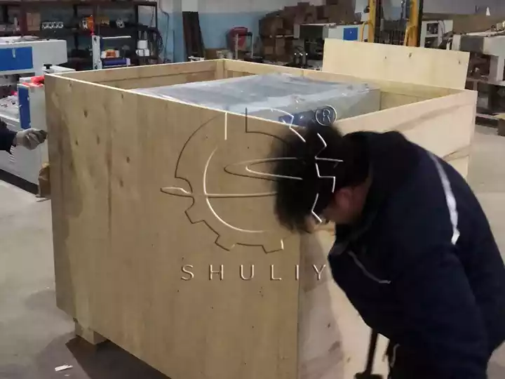 wooden crate packaging for incense machine